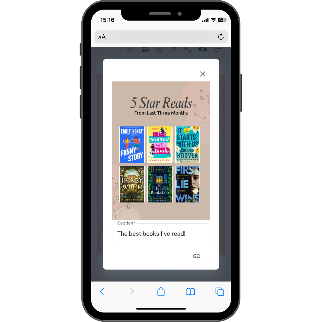 Wrapsody App Create Reading Book Wrapup Social Media Content